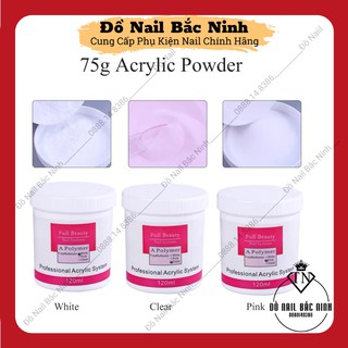 Bột Ez Flow Đắp Móng Làm Hoa Nail, Bột Dẻo Sẵn 3 Màu Pink, Clear, White Hũ 120ml