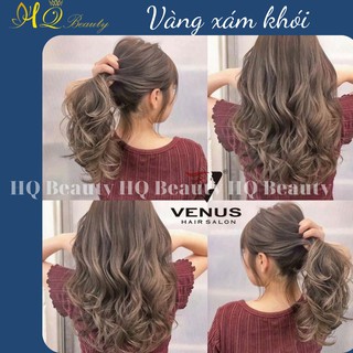 Nhuộm tóc màu Vàng xám khói tại nhà đơn giản + tặng oxy trợ nhuộm