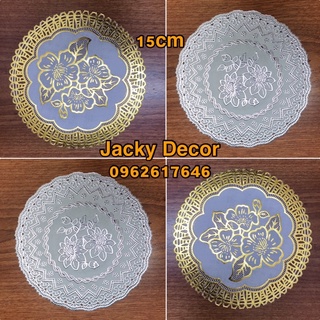 [FREESHIP] Khăn trải bàn 15cm tròn ren hoa - [HÀNG ĐẸP]