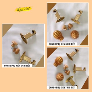 Phụ Kiện Rèm Vải Cửa Sổ: Trụ tường đơn, trụ tường đôi, trụ trần, đầu bịt trang trí thanh, cút nốt thanh
