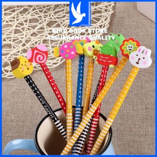 Bút chì kèm đầu tẩy hoạt hình dễ thương 𝑭𝒓𝒆𝒆𝒔𝒉𝒊𝒑 Bird Book
