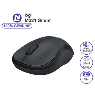Chuột không dây Logi M221 click yên tĩnh - Silent Touch