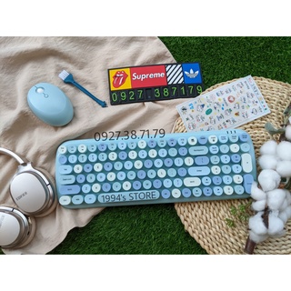 Combo bàn phím và chuột giả cơ không dây MoFii Candy XR - Dùng cho máy tính bàn, laptop, tivi, điện thoại, máy tính bảng