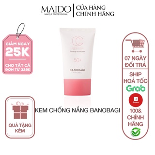 Kem Chống Nắng Nâng Tông BANOBAGI Calming Care Tone Up Sunscreen 40ml SPF 50+ PA+++ MAIDO COSMETICS