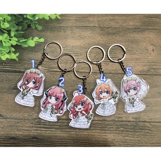 móc khóa Nakano Miku Nakano Nino Itsuki Nakano Ichika Nakano Yotsuba Go-Toubun no Hanayome