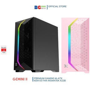 Vỏ case máy tính (Thùng máy tính) XIGMATEK GEMINI II PREMIUM GAMING M-ATX (Black / Artic / Orange / Year of Tiger)