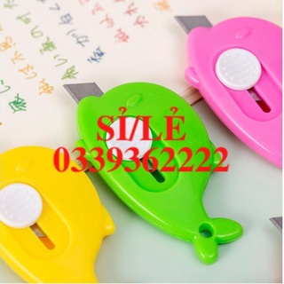 [ HAIANHSHOP ] Dao dọc giấy mini cute hình chú cá heo xinh Duashop >