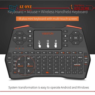 Bàn Phím Mini Không Dây Đa Năng Dành Cho TV Box, Android Box VIBOTON i8 Plus