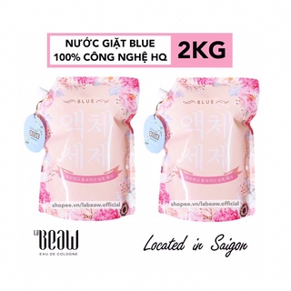 Nước giặt BLUE 2KG công nghệ 100% Hàn Quốc thơm như hoa - MÀU HỒNG
