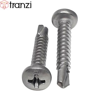 Vít tự khoan bake đầu cầu inox 304 ST4,2x25 - túi 50 cái