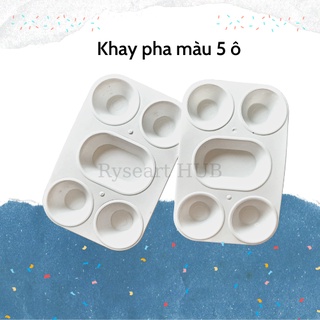 KHAY PHA MÀU NƯỚC NHỎ 5 Ô - MINI PALETTE