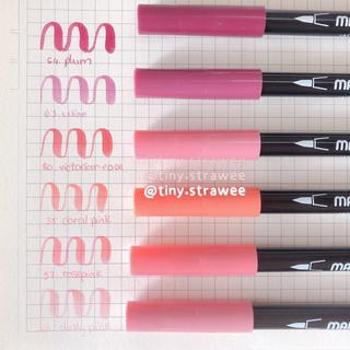 Bút đầu brush MARVY LePlum II Bảng 2 (tone hồng - tím)