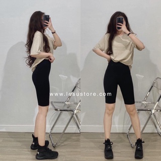 Quần legging ngố Maika nâng mông co dãn 4 chiều, quần biker lửng nữ
