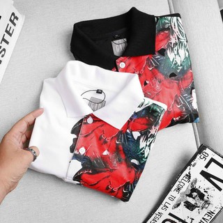 (Big size 3XL 4XL 100kg) Áo thun nam tay ngắn cổ bẻ - Áo POLO nam hoa hồng GAP009 cotton cao cấp, xuất xịn