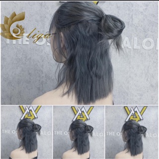 thuốc nhuộm tóc xám khói + tặng oxy trợ dưỡng
