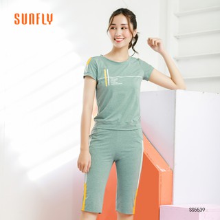 Bộ đồ mặc nhà thể thao áo cộc, quần ngố SUNFLY SS5539