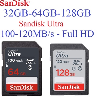thẻ nhớ SD 32GB/64GB/128GB Sandisk 100MB/s và 120MB/s