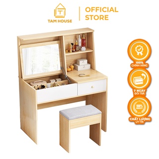 Bàn trang điểm Tâm House thông minh gương gập MK16