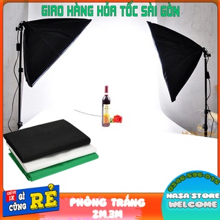 Phông vải trắng chụp ảnh quần áo , decor , trang trí kích thước 2M x 3M