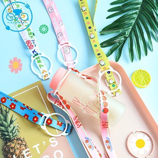 Dây Đeo Bình Nước Hoạt Hình Cute Có Vòng Khoá Silicone Co Giãn Phù Hợp Với Nhiều Size Bình Tiện Lợi M2821
