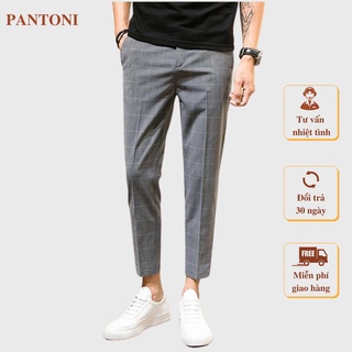 Quần tây âu nam kẻ caro chất vải cotton cao cấp,chuẩn thiết kế hàn quốc, cực tôn dáng, lịch sự, trẻ trung
