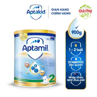 Sữa bột Aptamil New Zeland  Hộp thiếc số 2 900g Mới - cho bé 12-24 tháng tuổi