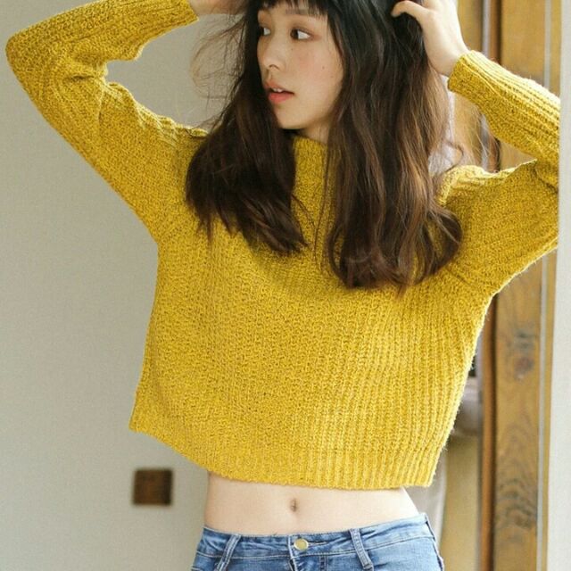 Áo len croptop