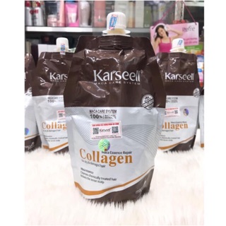 KEM HẤP DƯỠNG TÓC VÀ PHỤC HỒI TÓC BẰNG COLLAGEN KARSEELL 500ML mẫu mới