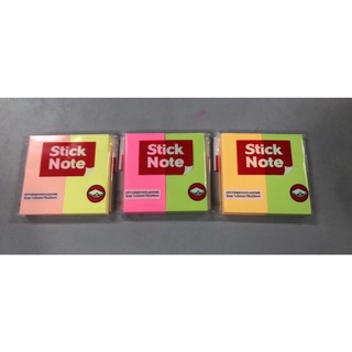 Giấy note tập giấy ghi chú 2x3 chia 2 màu
