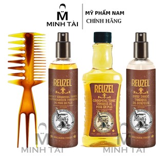 Dưỡng Tóc, Tạo Phồng REUZEL Tonic - Hàng Chính Hãng + Lược Chải Tóc Texture