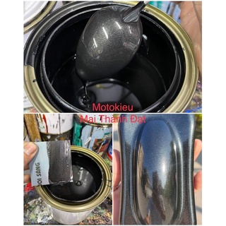 Sơn Màu Đen Ánh Kim 2 Thành Phần - 1 Thành Phần (Sơn Oto, xe máy) Đóng Lon 1Kg