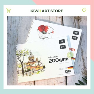 Sổ vẽ sketchbook Passion A4, giấy vẽ màu nước