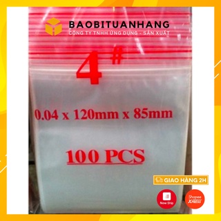 Gói 100 túi số 4 cỡ 8,5x12 cm