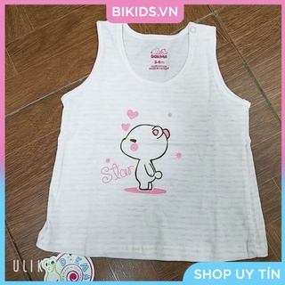 Dokma - áo ba lỗ cho bé gái 3-18m DA125