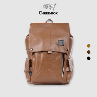[Mã FAMALLT5 giảm 15% đơn 150K] Balo da unisex Three-Box | BL8044