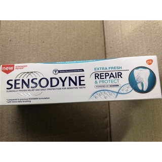Kem đánh răng sensodyne repair &amp; protect extra fresh giúp phục hồi răng nhạy cảm - hơi thở thơm tho (thái lan 100g)