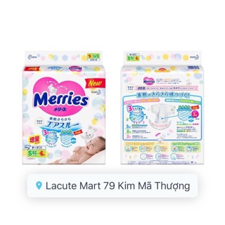 Bỉm dán/quần MERRIES Cộng Miếng nội địa đủ size Nb96/S88/M68/M64/L58/L50/XL44/XXL28