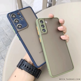 Ốp điện thoại trong suốt nhám chống sốc thời trang cho Samsung Galaxy S23 S22 Ultra Plus S23+ S22+ 4G 5G 2022