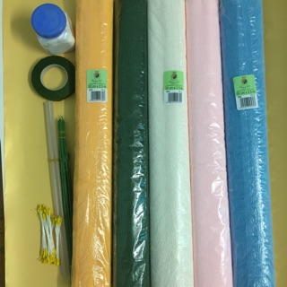 Combo nguyên liệu làm hoa giấy nhún