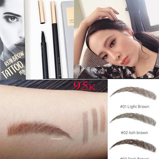 Kẻ mày Phẩy sợi Vacosi Tatoo Pen- Hàn quốc màu nâu đen 03-dark brown