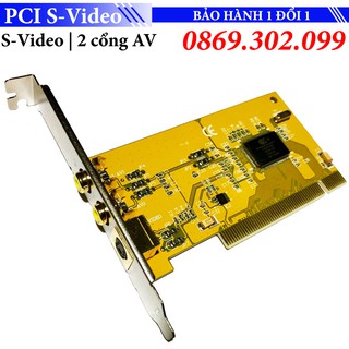 Card PCI To SVHS AV S-Video - 2 cổng AV