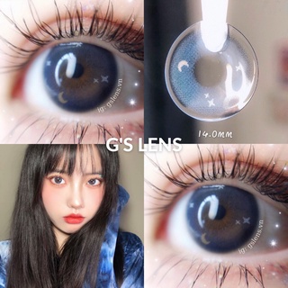 Lens Mắt Kính Áp Tròng Xanh Blue Siêu Hot Douyin Size Xs 14mm Có 0 Đến 6 Độ Cận X644 Blue