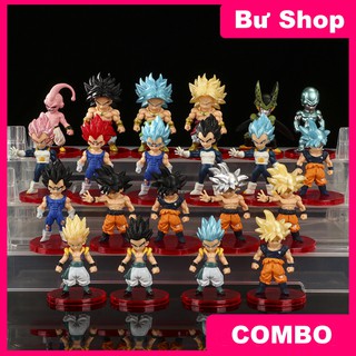 Combo 21 nhân vật 7 viên ngọc rồng cao 6-7CM son Goku CB21.2