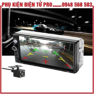 Màn Hình Cảm Ứng Nghe Nhạc, Xem Phim Trên Ô Tô 7010B Tặng Kèm Camera Lùi 4 Led
