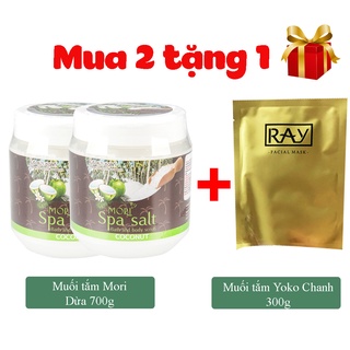 Muối Tắm Spa Mori hương Dừa  Mori Spa Salt (700ml)