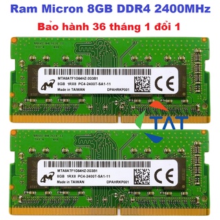 Ram Laptop Micron 8GB DDR4 2400MHz Chính Hãng - Bảo hành 36 tháng 1 đổi 1