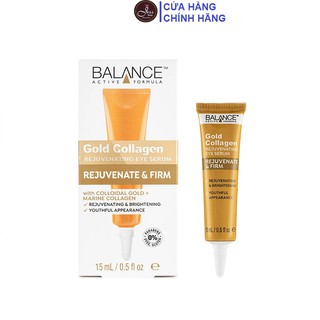 Tinh Chất Dưỡng Da Mắt Ngừa Lão Hóa Balance Active Formula Gold Collagen Rejuvenating Eye Serum 15ml