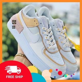 Hộp + freeship Giày thể thao nữ shadow AF1 hoa cúc vàng chất xịn hot trent
