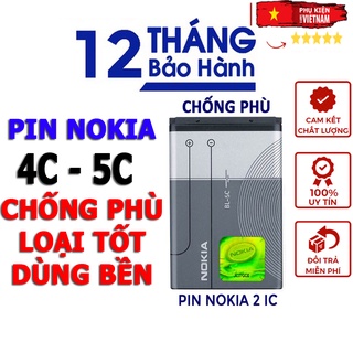 Pin Nokia 4c, Nokia 5c chống phù cao cấp bảo hành 12 tháng 1 đổi 1