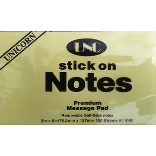 giấy note, giấy ghi chú size lớn 3in x 5in màu vàng